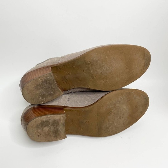 Jack Rogers Sadie Suede Gray Taupe Ankle Booties - Picture 8 of 10